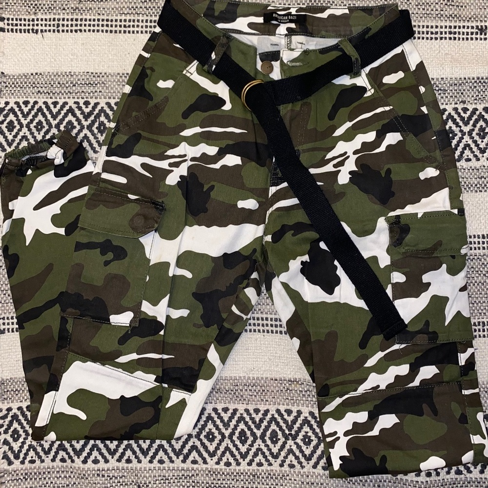 Camo cargo pants